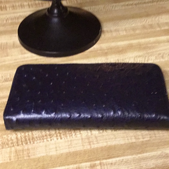 Furla Leather Ostrich Embossed Wallet - Picture 3 of 6